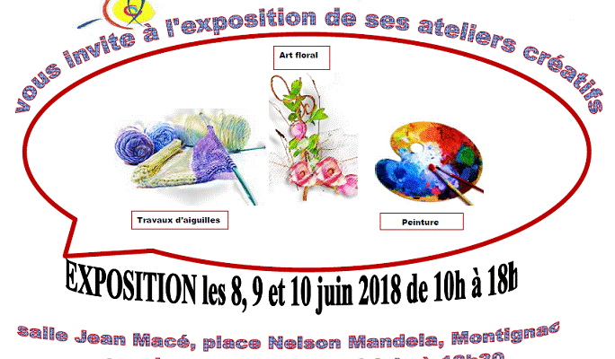 Exposition des ateliers créatifs du Club de Loisirs de Montignac