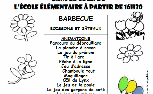 Kermesse des écoles