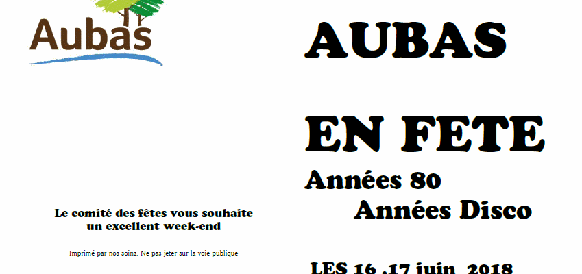 Aubas en fête
