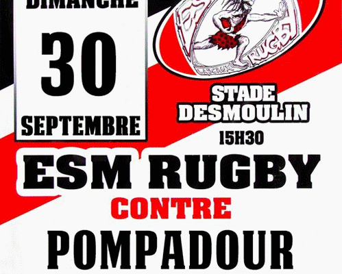 Match ESM RUGBY contre Pompadour