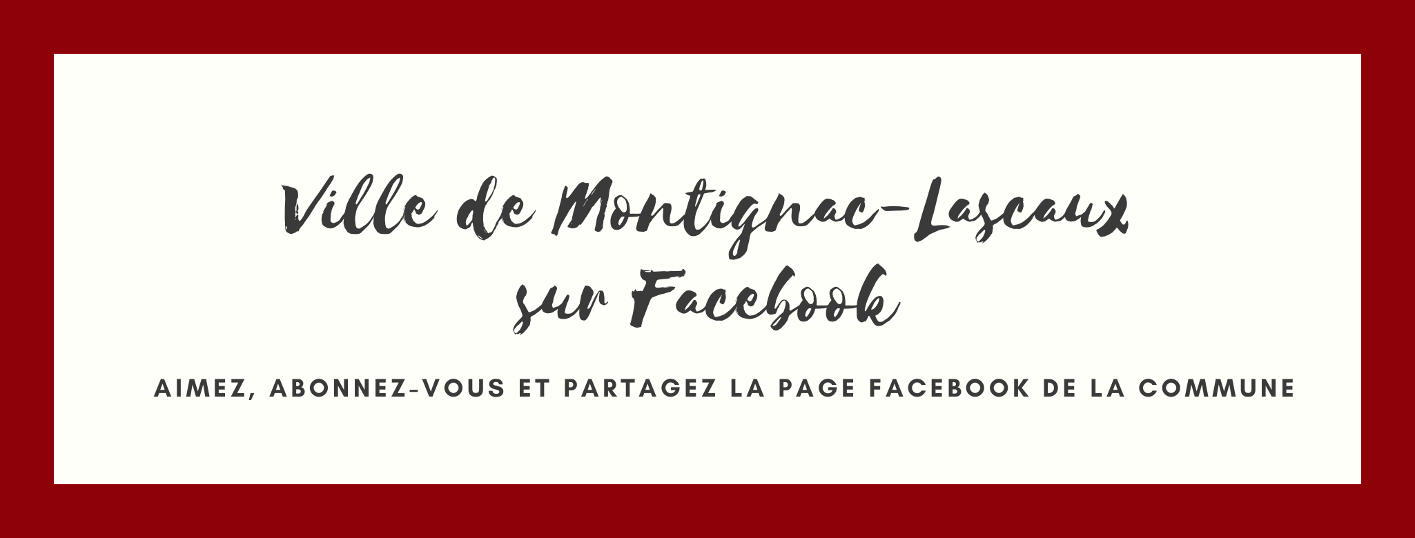 Facebook ville de Montignac-Lascaux