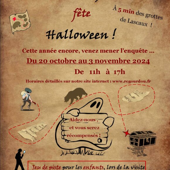 Le site du Regourdou fête halloween