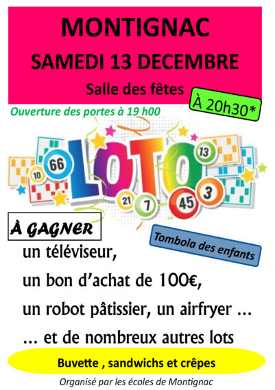 Loto de l&rsquo;école