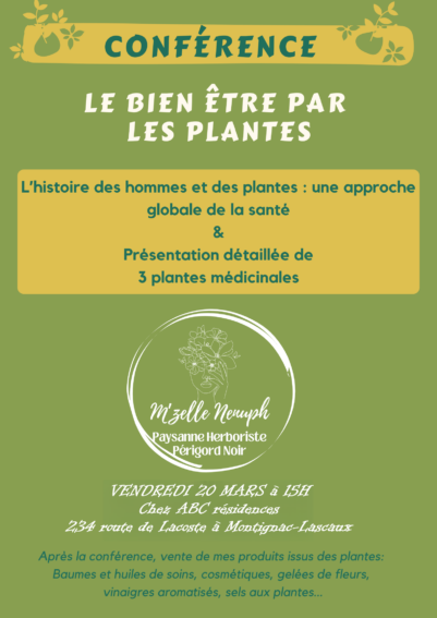 Conférence – le bien-être par les plantes