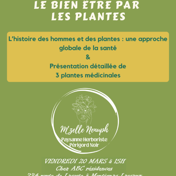 Conférence – le bien-être par les plantes