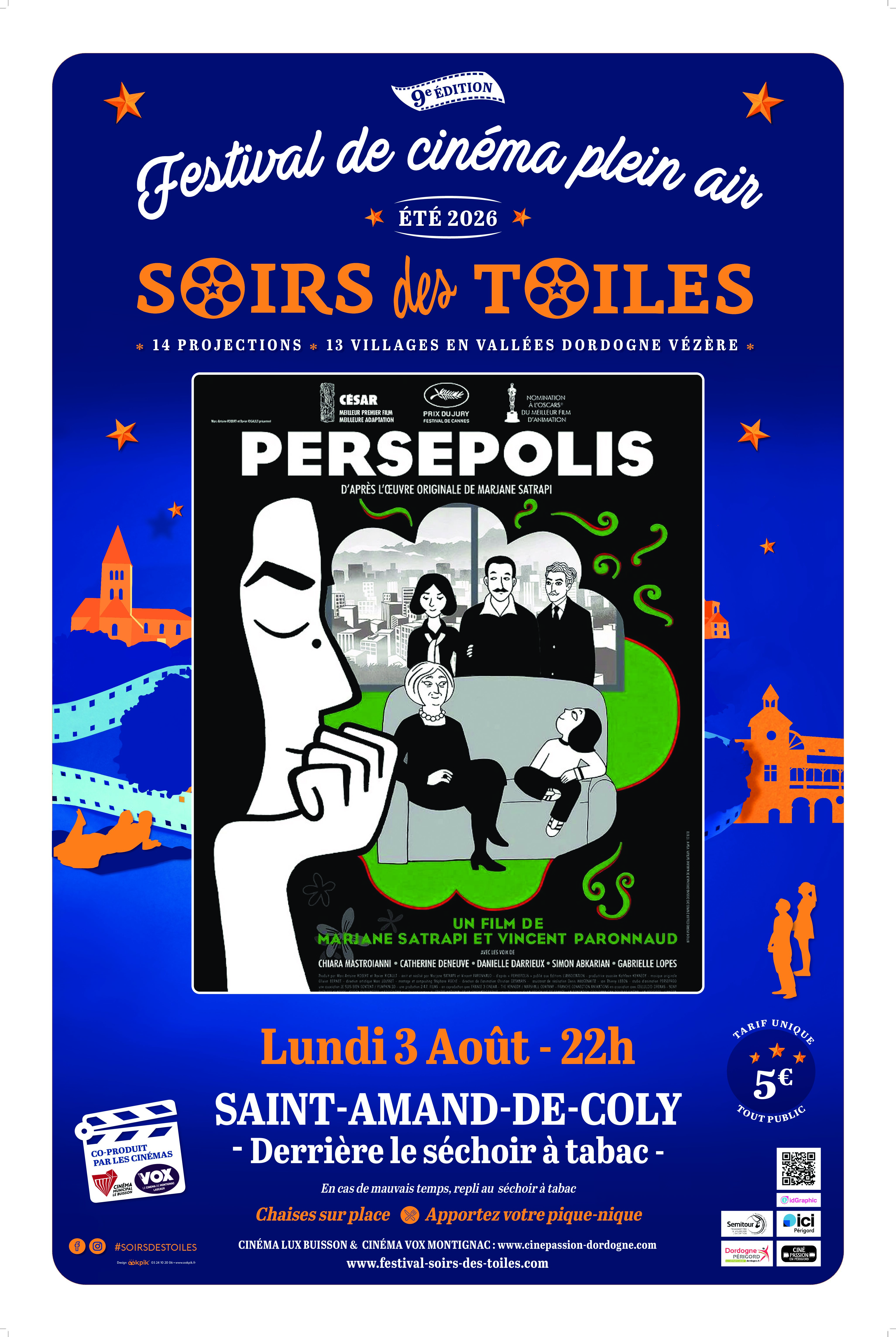 3 AOÛT à ST AMAND DE COLY : « PERSÉPOLIS »