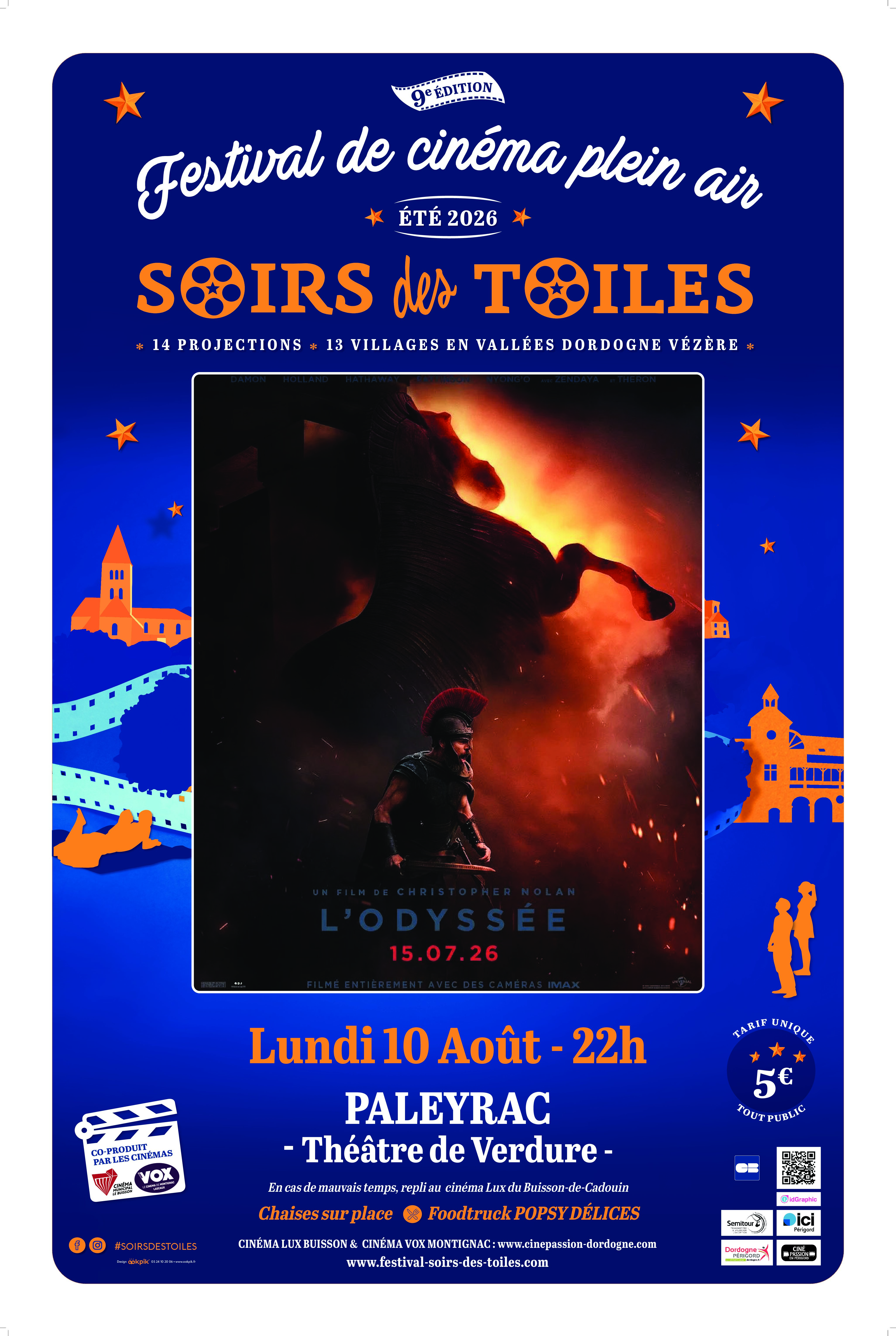 9 AOÛT à PALEYRAC : « L&rsquo;ODYSSÉE »/ Soirée de Clôture du Festival