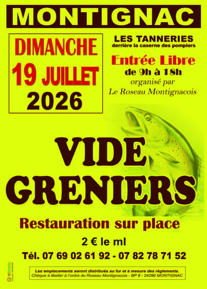 Vide-grenier du Roseau Montignacois