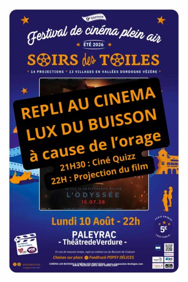 10 AOÛT au Cinéma LUX du BUISSON : « L&rsquo;ODYSSÉE »/ Soirée de Clôture du Festival