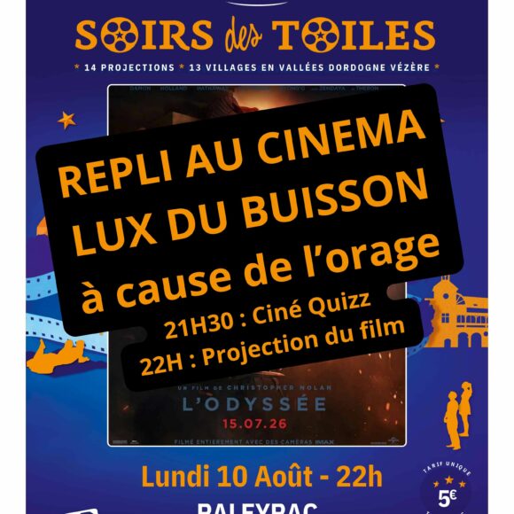 10 AOÛT au Cinéma LUX du BUISSON : « L&rsquo;ODYSSÉE »/ Soirée de Clôture du Festival