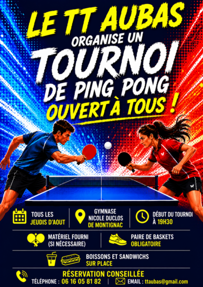 Tournoi de tennis de table